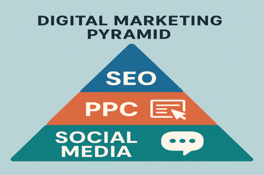 Digital Marketing Pyramid: SEO, PPC, Social Media